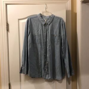 Old Navy denim button up shirt